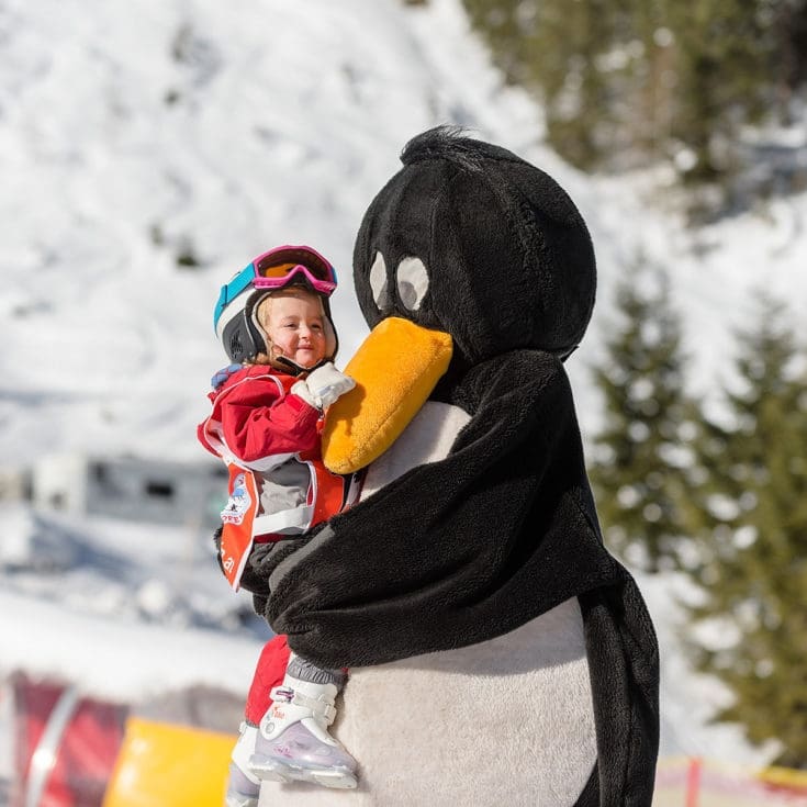 Skispielunterricht in der Skischule in Zauchensee