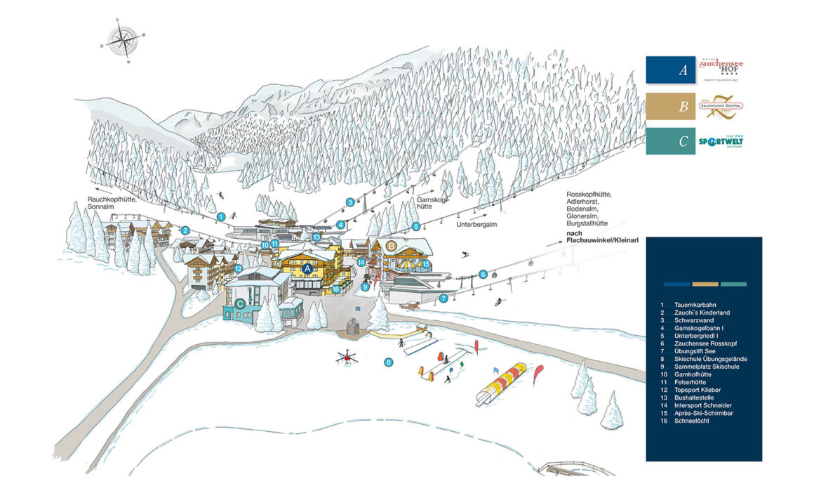 Toplage Zauchensee 1 Toplage an der Piste