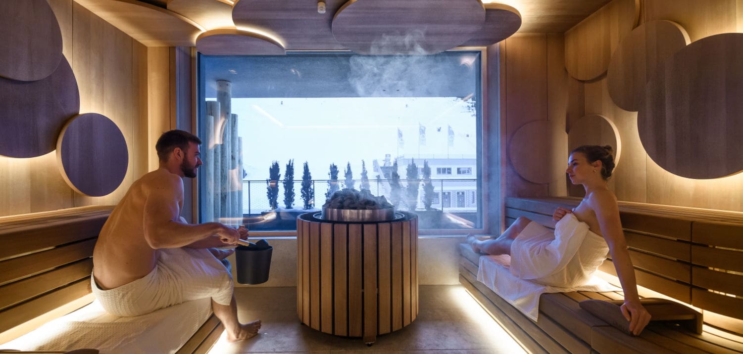 Sauna Finnisch Wellness Skihotel Zauchensee Zentral Salzburg