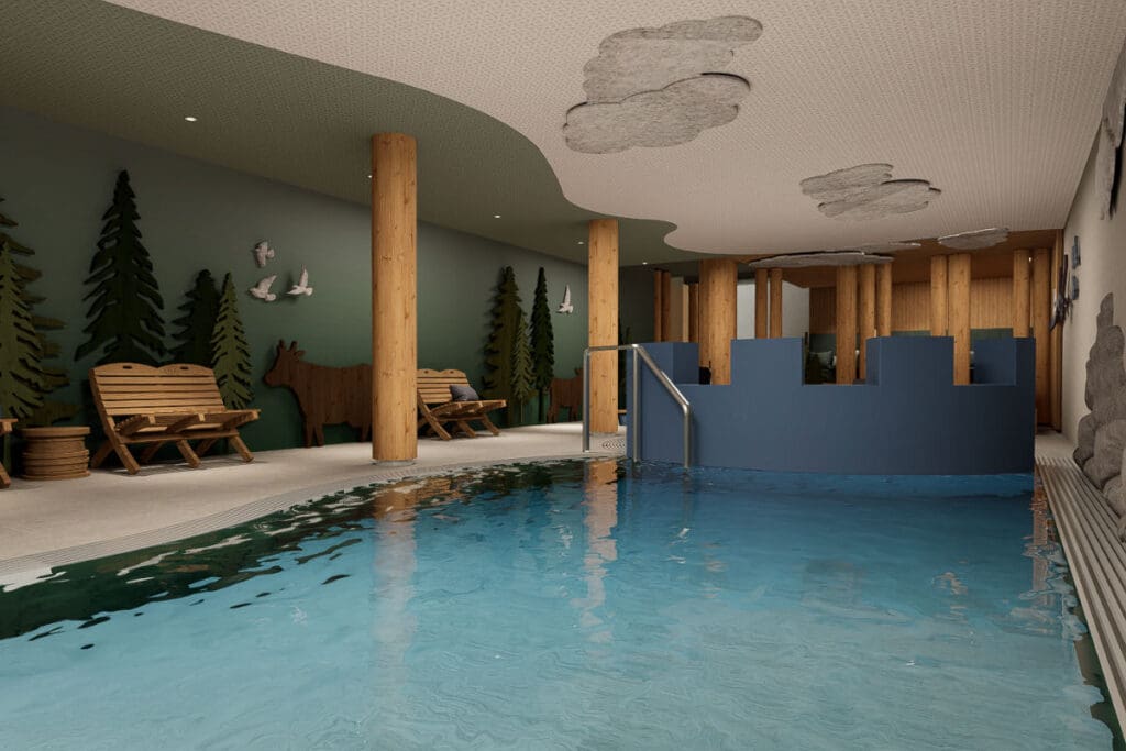 Wellness Kinderschwimmbad Hotel Zauchensee Zentral